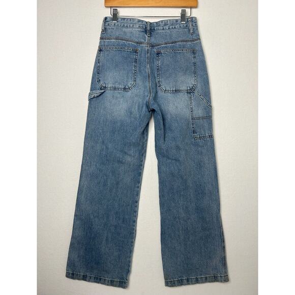 S.O.N.G. Carpenter Street Jeans Size 7/28 light wash wide leg - Picture 9 of 9